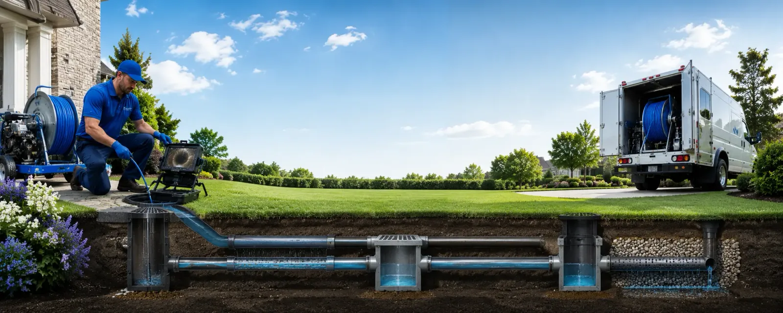 Outdoor drain cleaning information for Freeland, PA